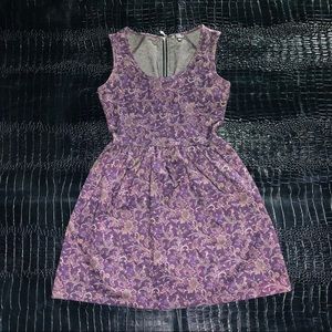 {BeBop} Purple Filigree Skater Dress